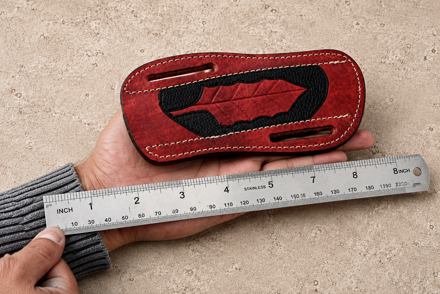 Saddleback Leather Pancake Sheath – Hand Engraved Belt Carry Sheath