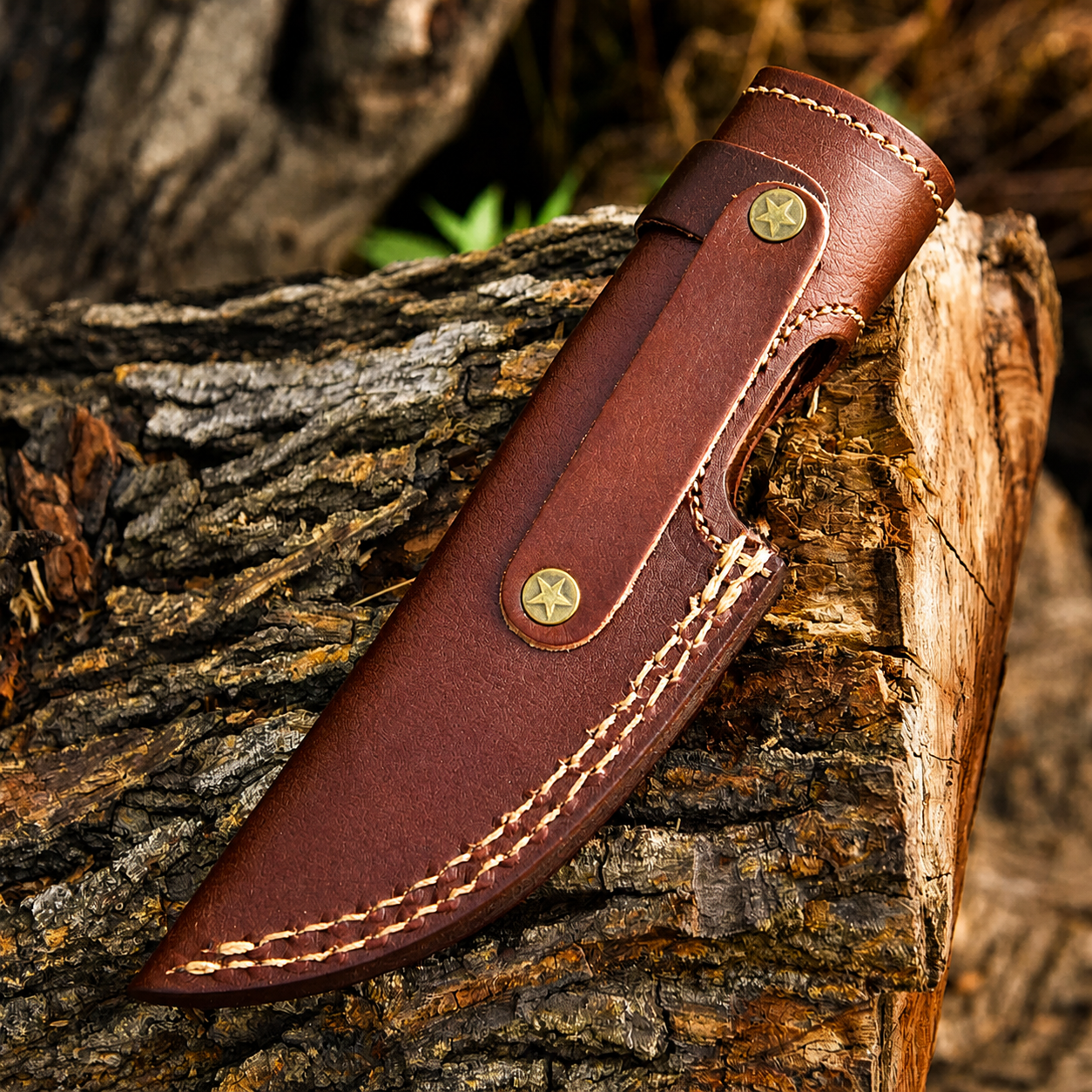 Custom Handmade Leather Knife Sheath – Vertical Fixed Blade Knife Sheath 7 Inch Genuine Cow Leather