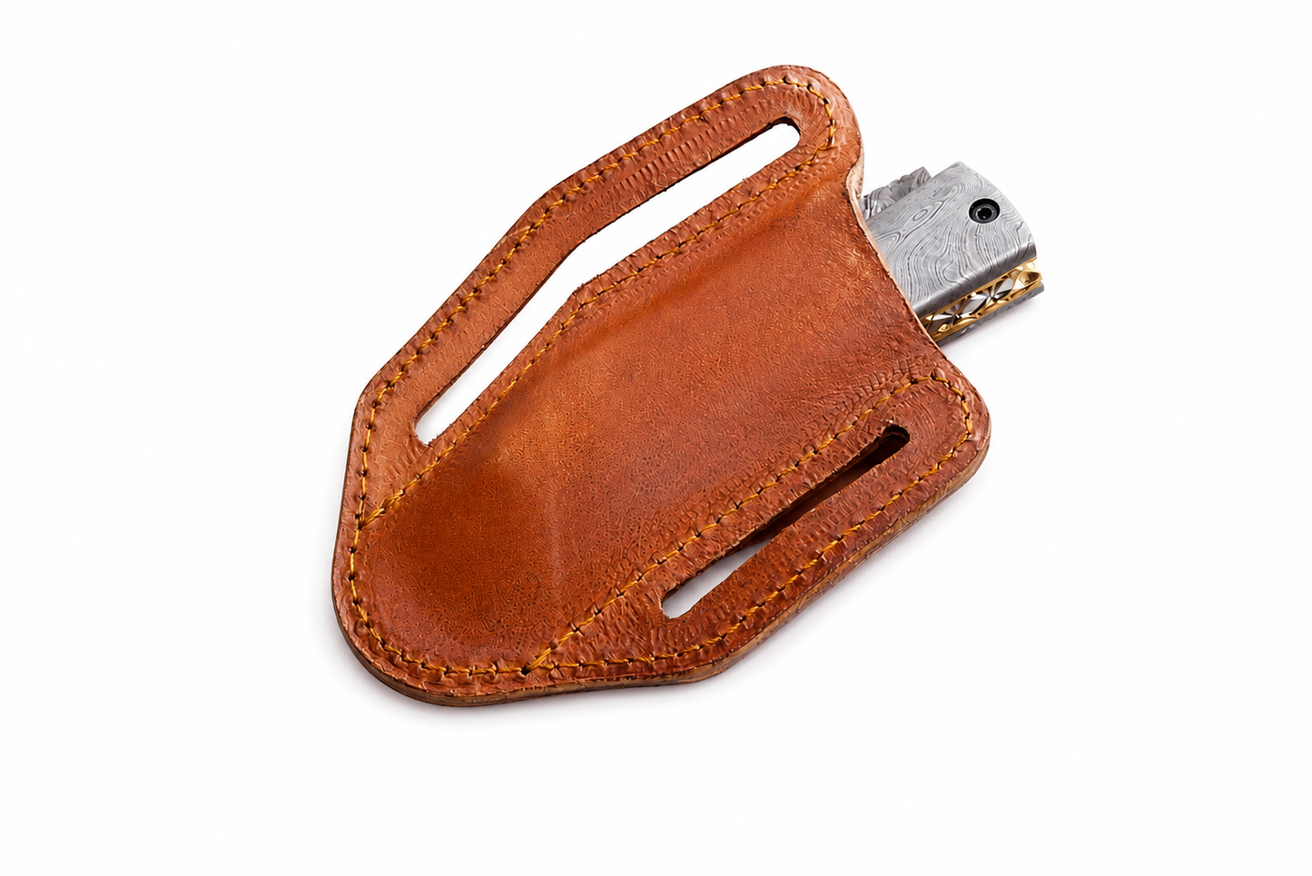 Handmade Genuine Leather Knife Sheath – Hand Painted Universal Pocket Knife Cover | EDC Carry Case