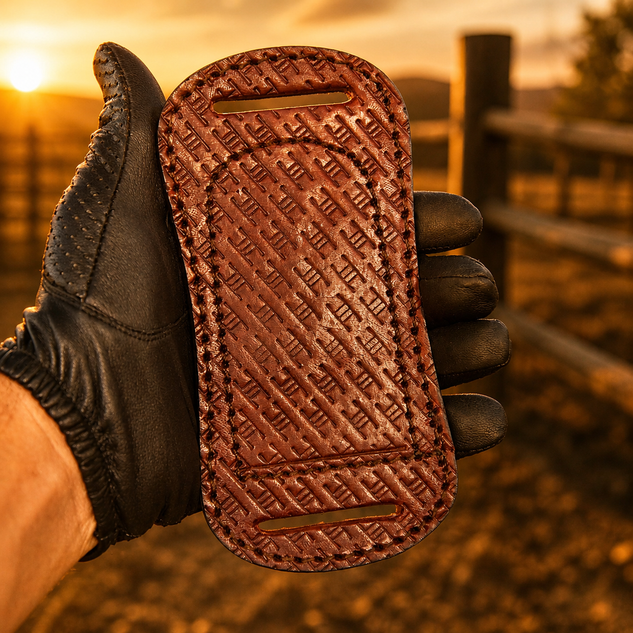 Handmade Leather Knife Sheath – Hand Engraved Folding Pocket Knife 5 Inch Universal Cover