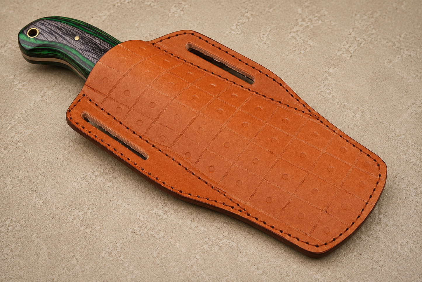 Pukka Heritage Damascus Steel Utility Knife – 512 Layer Hand Forged Fixed Blade with Pukka Wood Handle & Leather Sheath