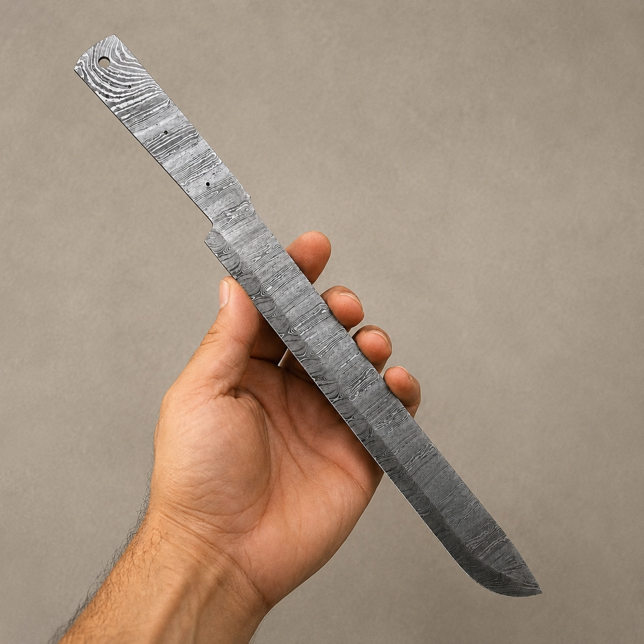 Master Forge Damascus Blade Blank – 512 Layer Hand Forged Steel Butcher & Brisket Chef Knife Blank