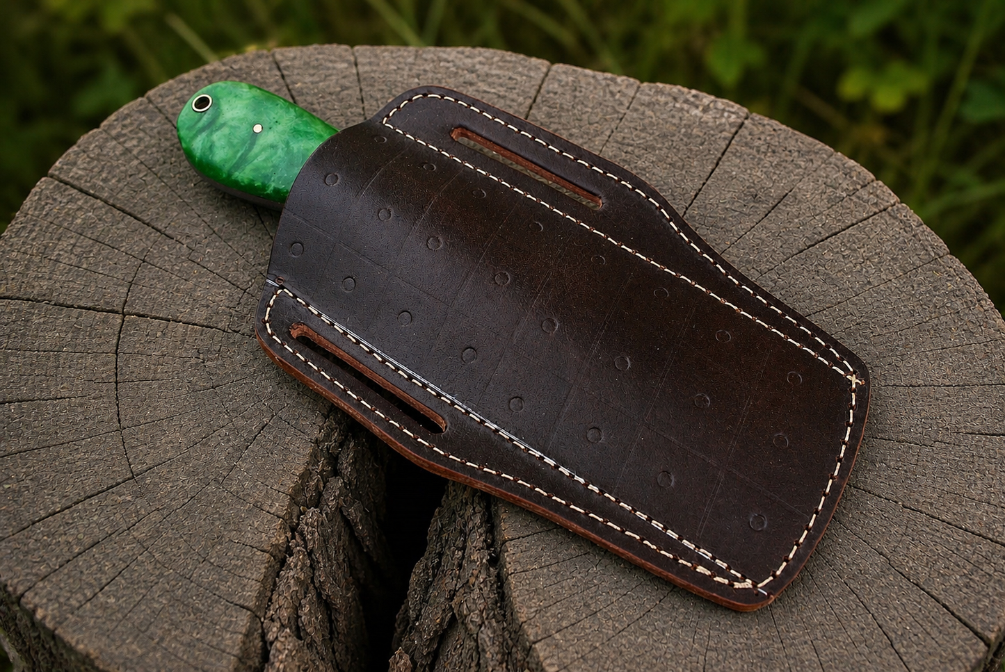 Handmade Forged Fixed Blade Knife | File Steel Blade | Genuine Leather Sheath | Outdoor Camping Utility Knife