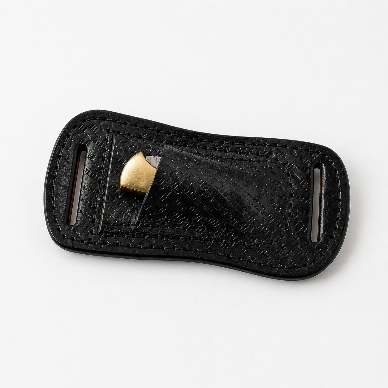 Handmade Leather Horizontal Knife Sheath – Hand Engraved Folding Pocket Knife Holder 5 Inch Universal Cover