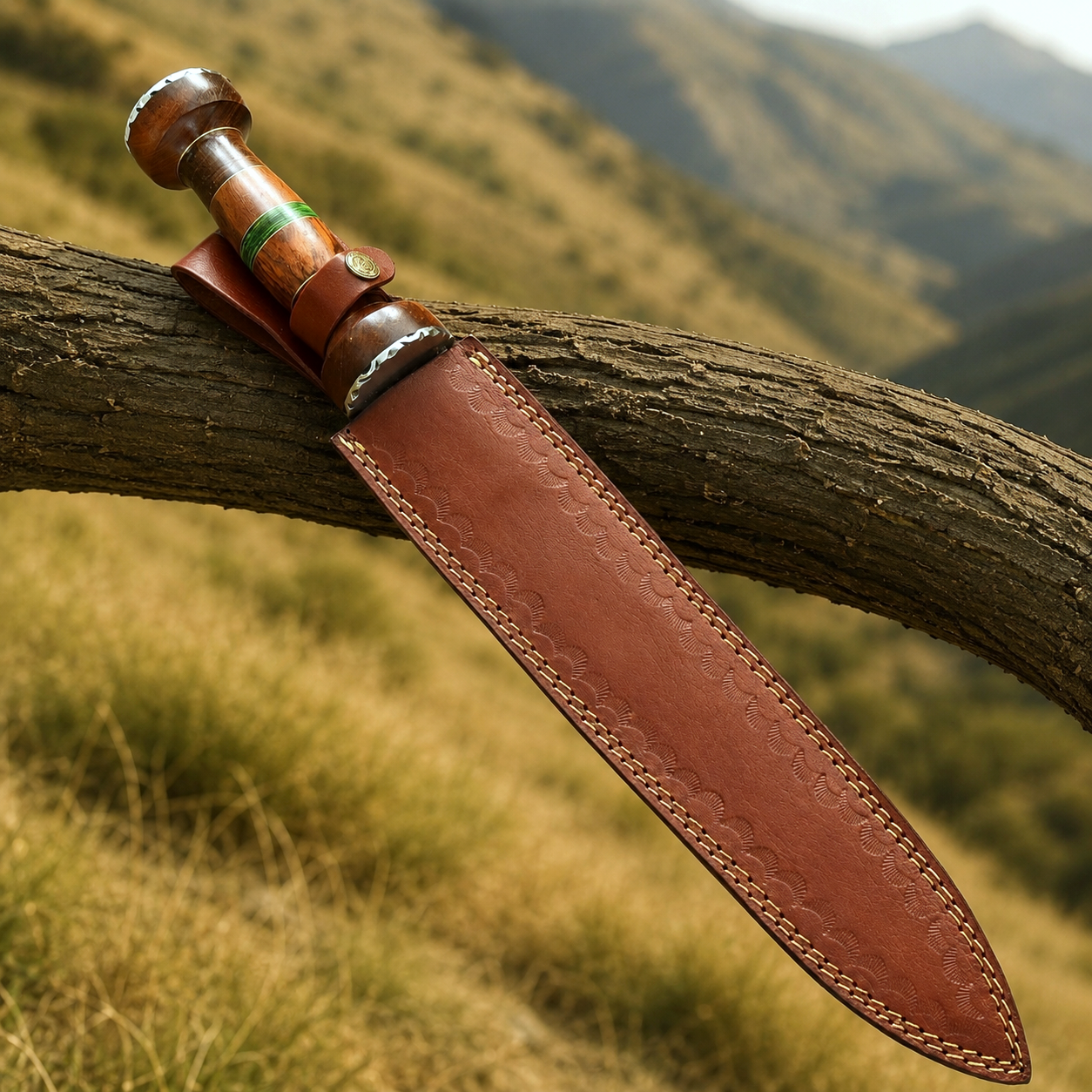 Hand Forged Damascus Steel Roman Gladius Style Collector Sword – 512 Layer Artisan Display Piece with Leather Sheath