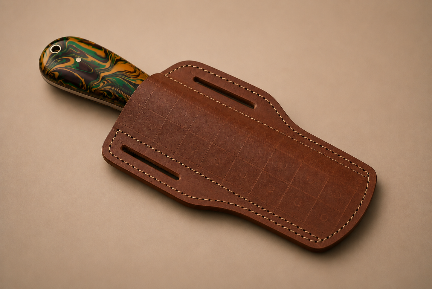 Hand Forged Railroad Steel Outdoor Utility Knife – Rustic Western Handmade EDC with Leather Sheath
