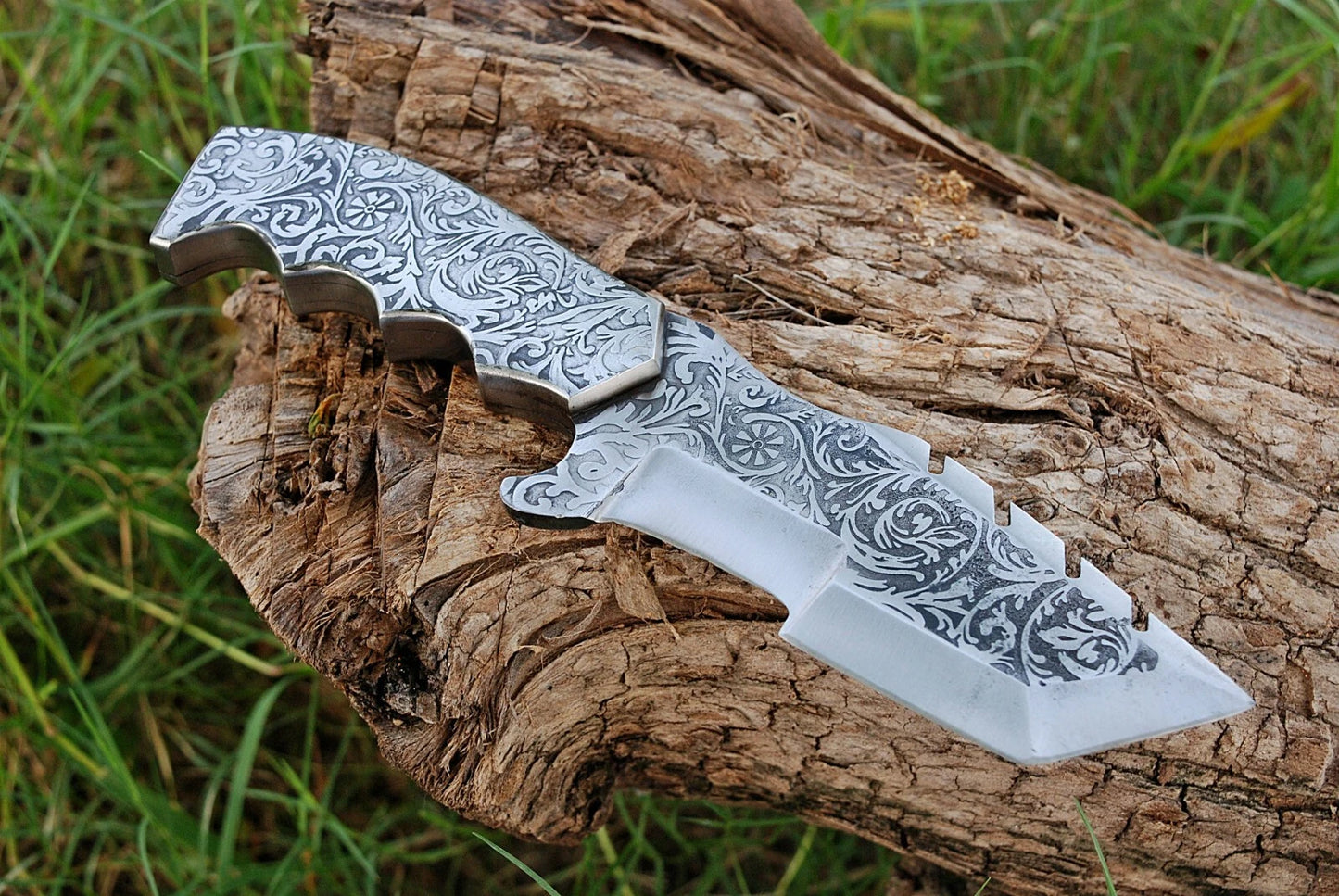 HAND MADE J2 TOOL STEEL TRACKER KNIFE & STEEL HANDLE