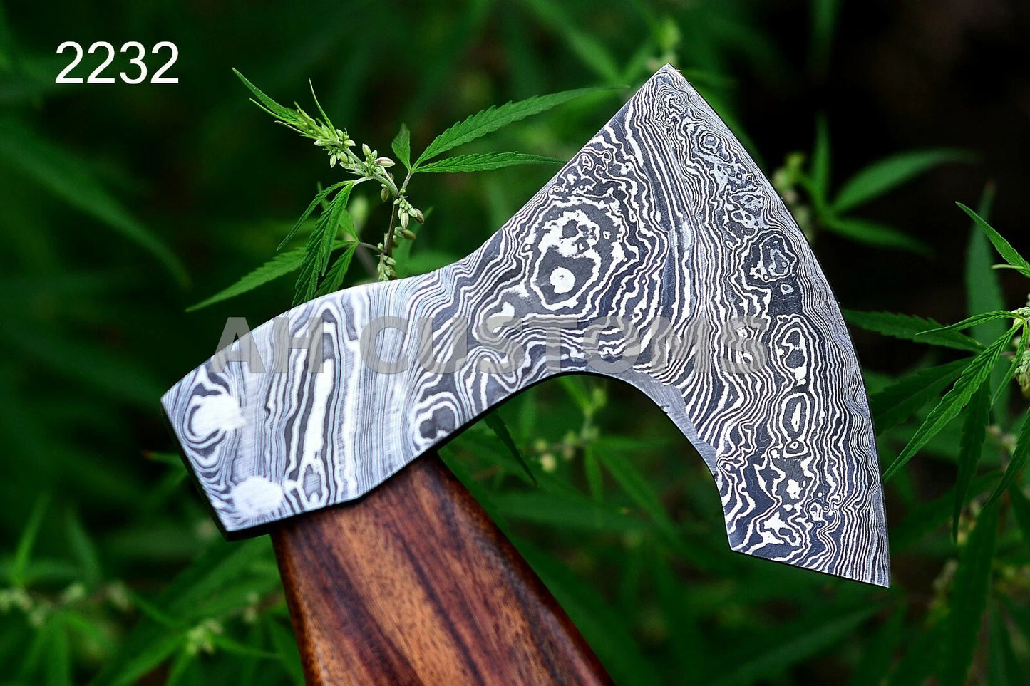 HANDMADE FORGED DAMASCUS STEEL TOMAHAWK, HATCHET, AXE ,INTEGRAL