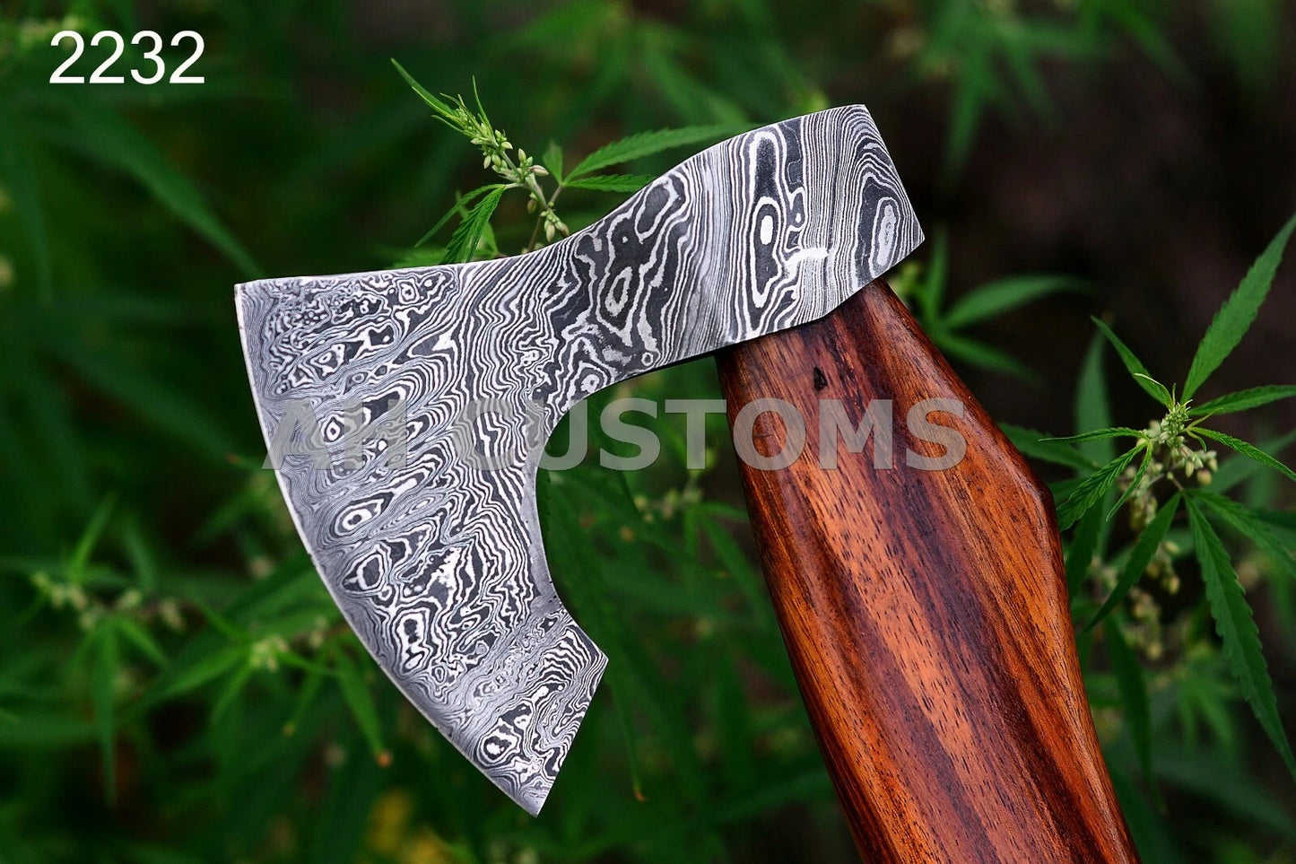 HANDMADE FORGED DAMASCUS STEEL TOMAHAWK, HATCHET, AXE ,INTEGRAL