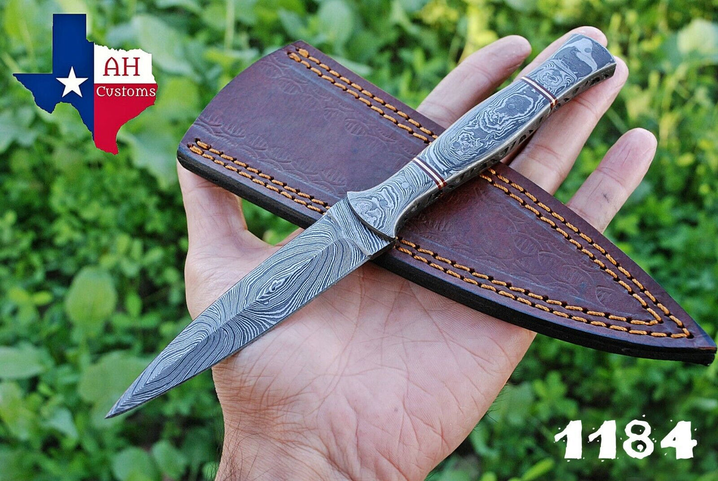Handmade Hand Forged Damascus Steel Tactical Fixed Blade Dagger Throwing Boot Knife With Damascus Handle Everyday Carry Knife Gift For Him Tactical Survival Knife Birthday Gift Anniversary Gift 1184