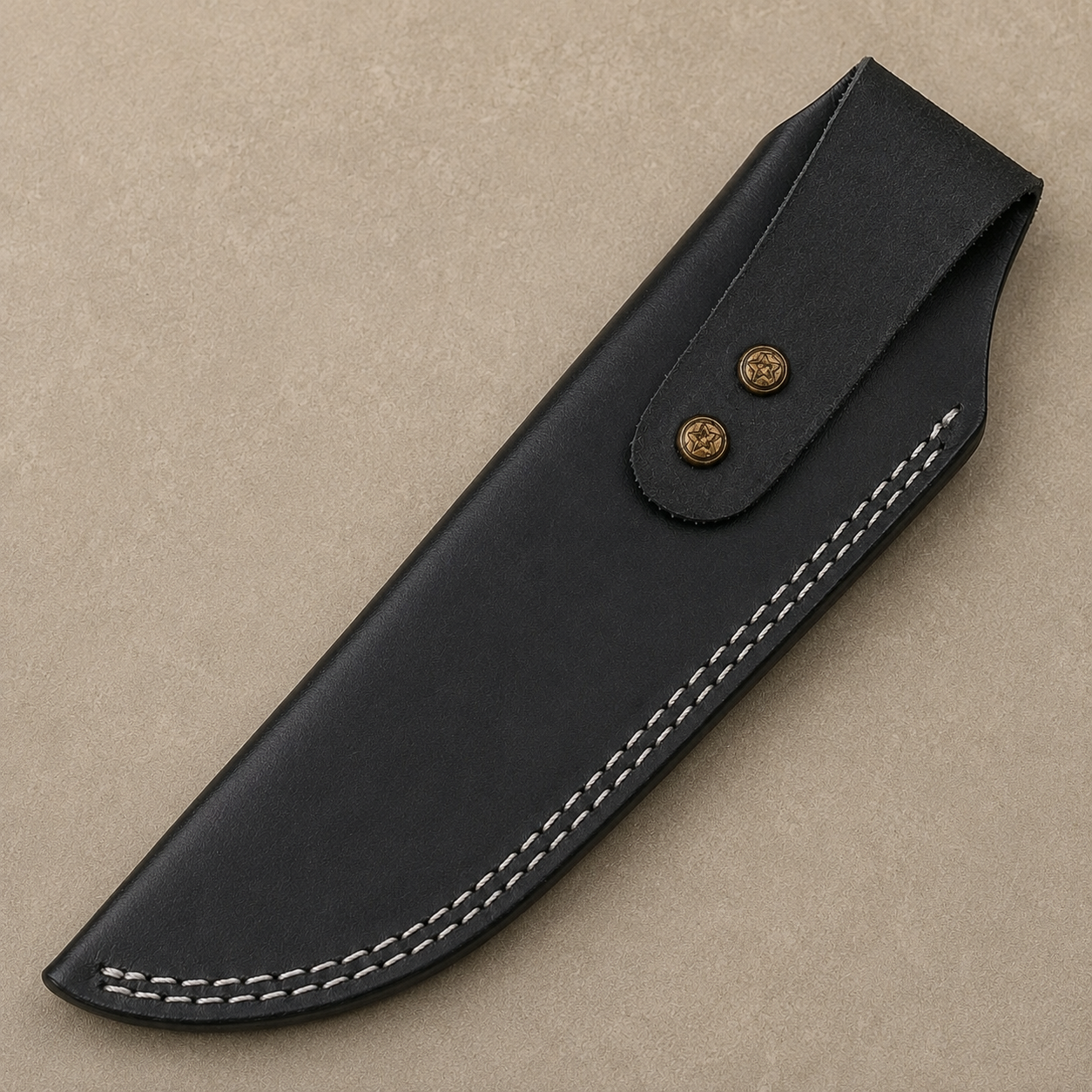 Handmade Genuine Cow Leather Fixed Blade Sheath – Universal 9" Leather Knife Sheath
