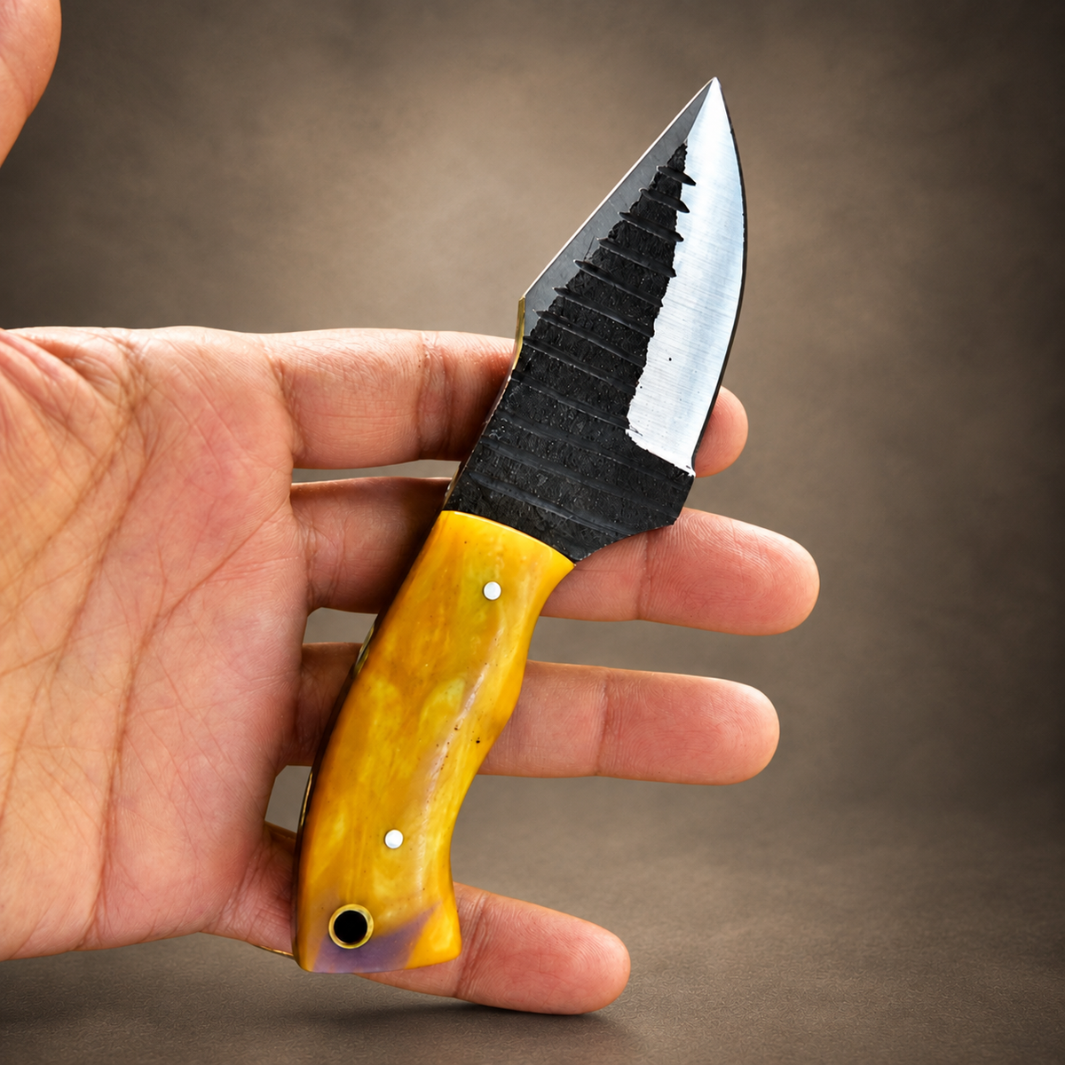 Hand Forged 1095 High Carbon Steel Knife – 3-Inch Blade with Sheath