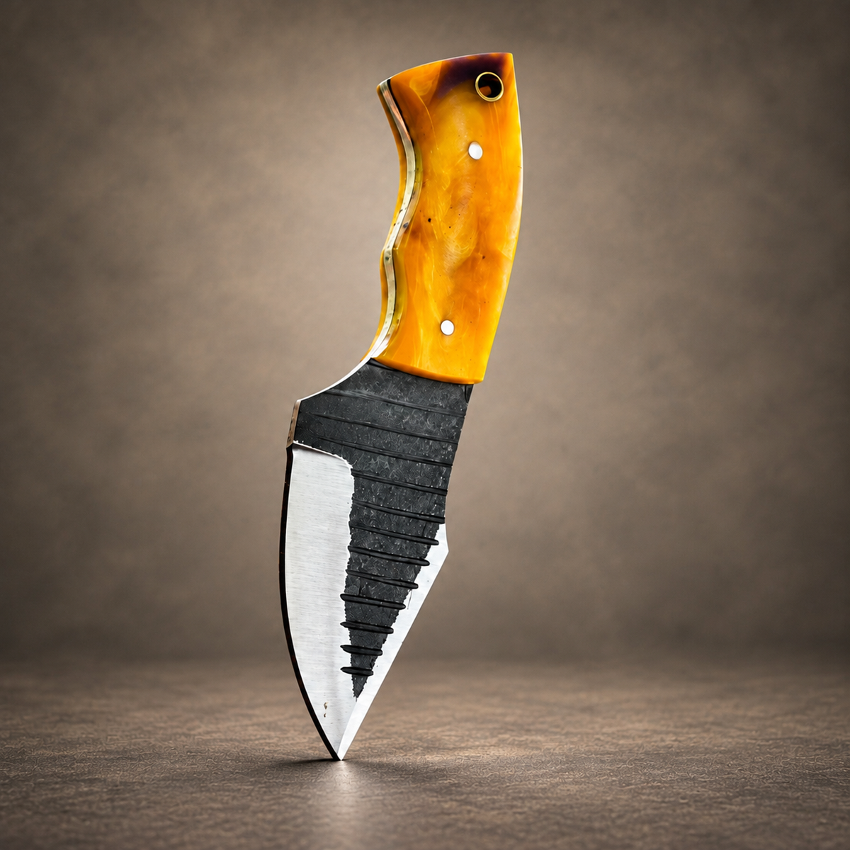 Hand Forged 1095 High Carbon Steel Knife – 3-Inch Blade with Sheath