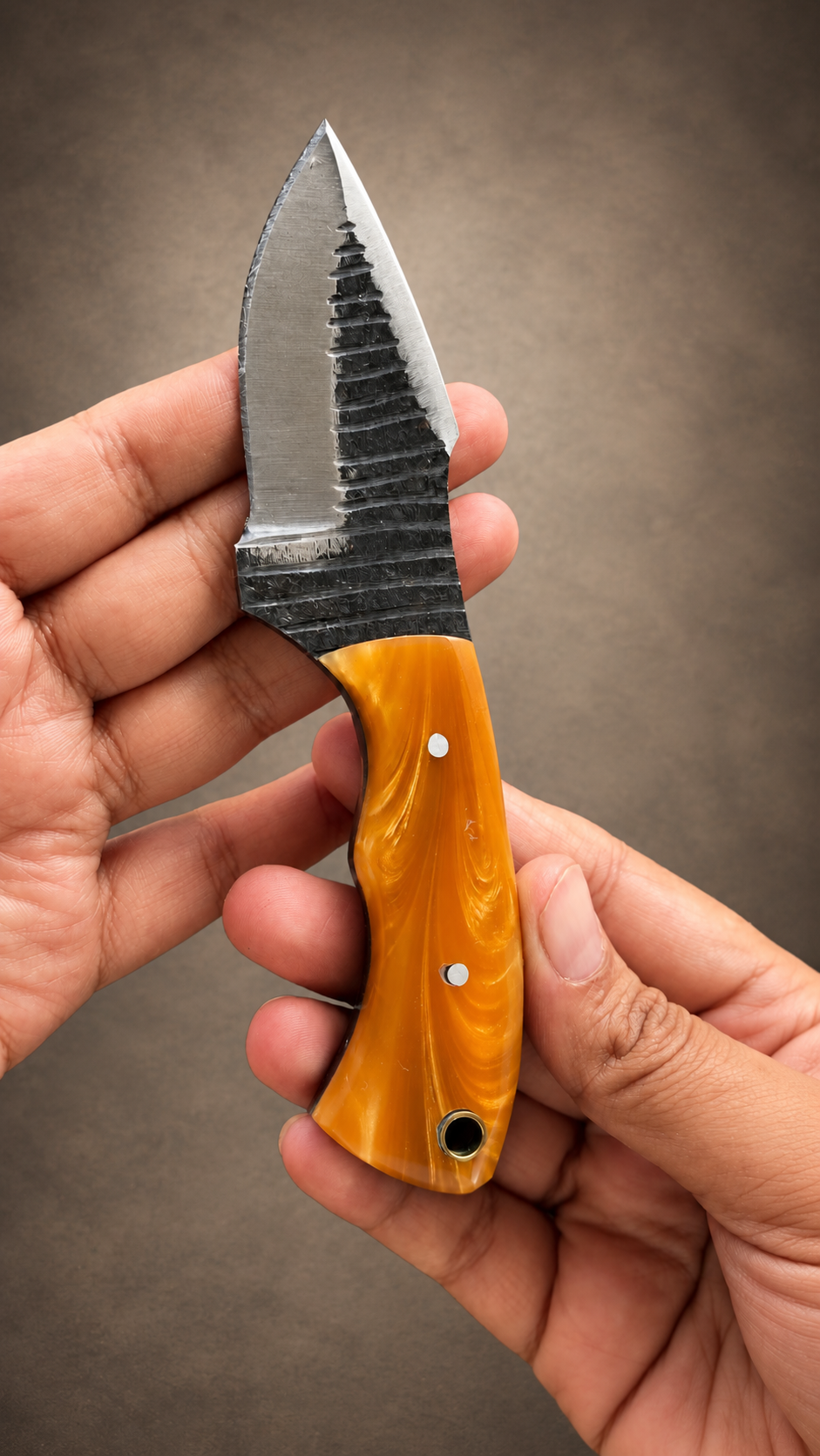 Hand Forged 1095 High Carbon Steel Knife – 3-Inch Blade with Sheath