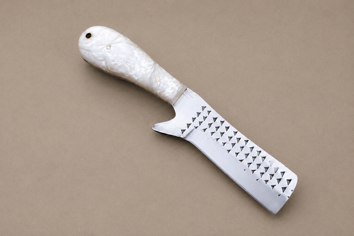 Handmade Horse File Steel Knife with Cross Leather Sheath – Forged Outdoor & Collector Blade