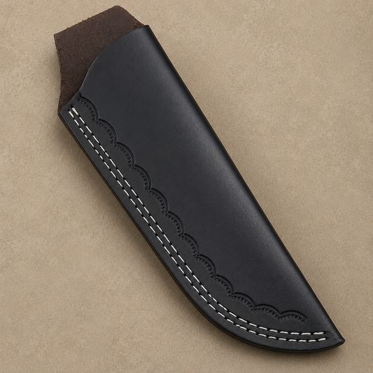 Handmade Genuine Cow Leather Fixed Blade Sheath – Universal 9" Leather Knife Sheath