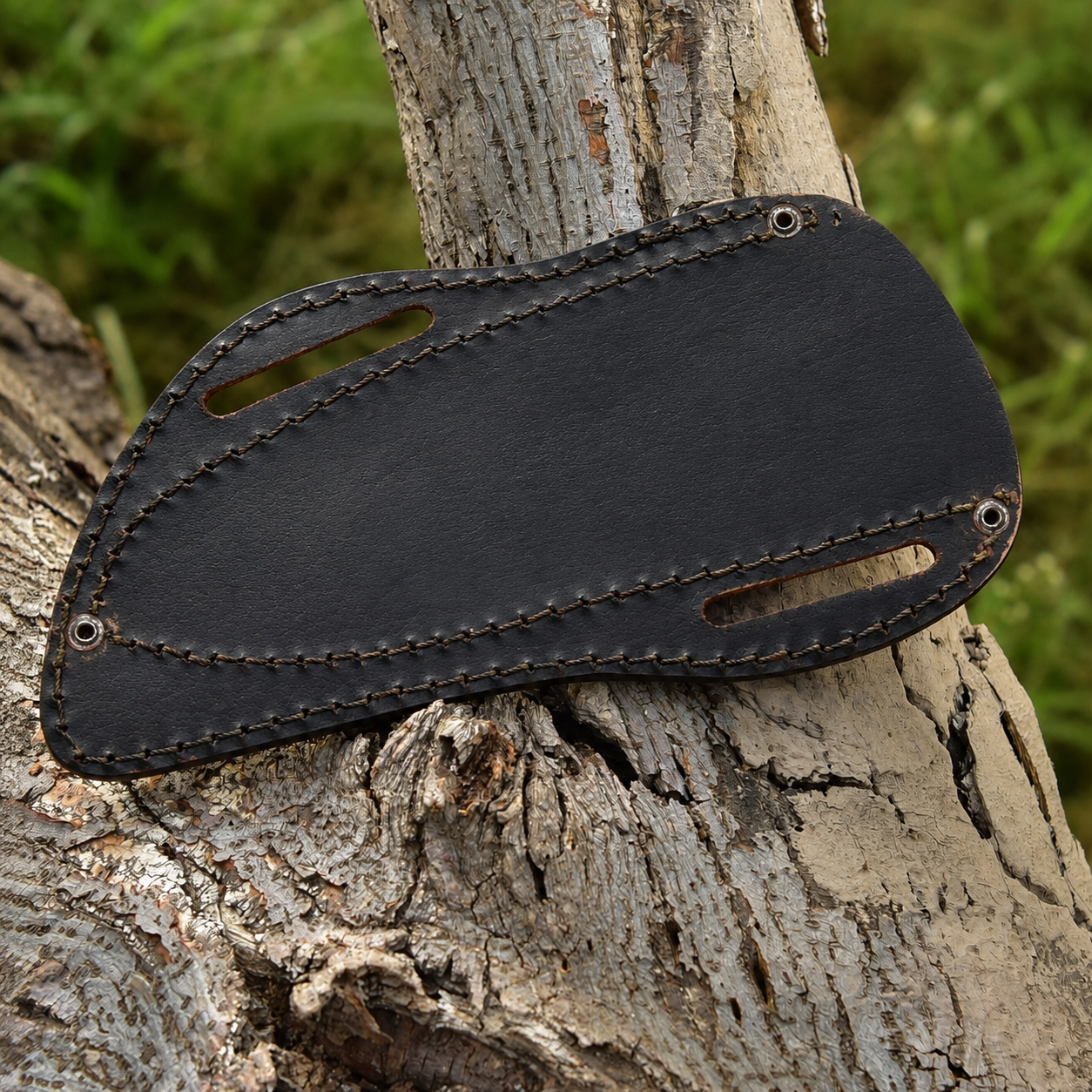 Handmade Engraved Leather Fixed Blade Utility Knife Sheath – Custom Genuine Leather EDC Cover