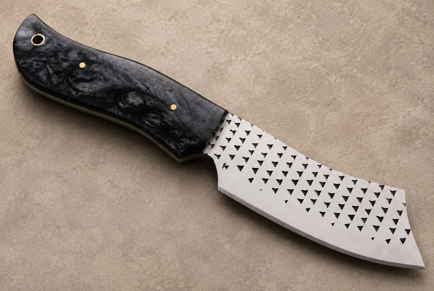 Hand Forged Horse File Steel Fixed Blade Utility Knife – Rustic Handmade EDC with Cross Leather Sheath