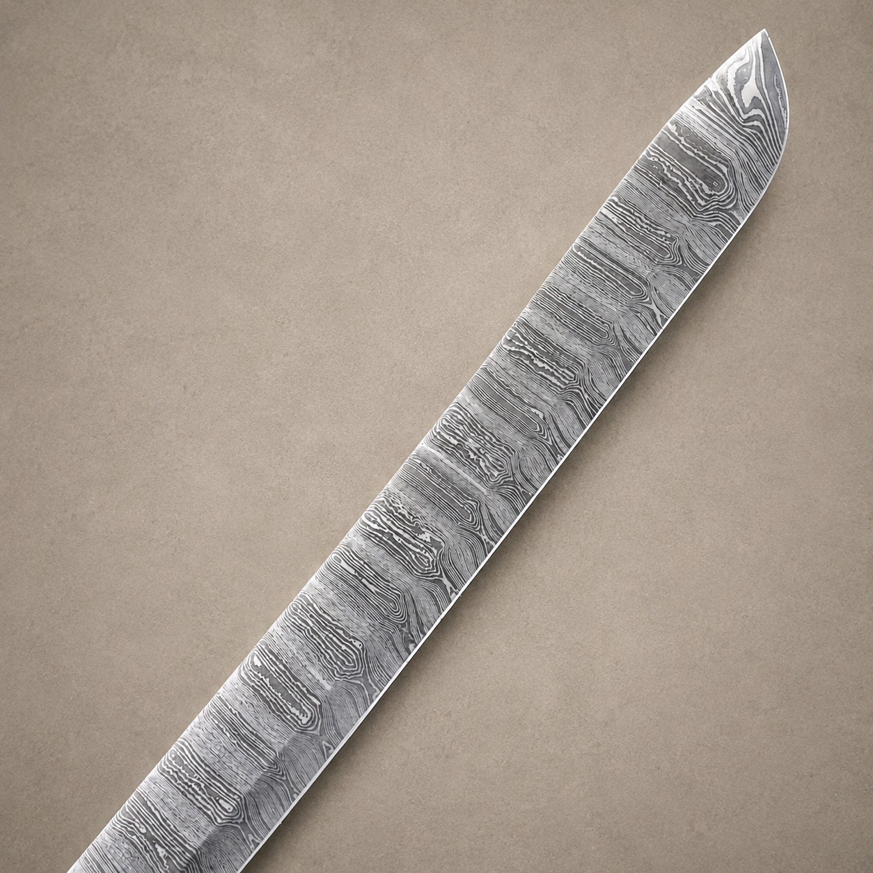 Master Forge Damascus Blade Blank – 512 Layer Hand Forged Steel Butcher & Brisket Chef Knife Blank