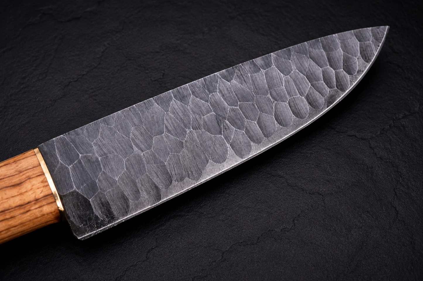 Olive Ridge High Carbon Steel Chef Knife – 12” Hand Forged Kitchen Knife with Olive Wood Handle