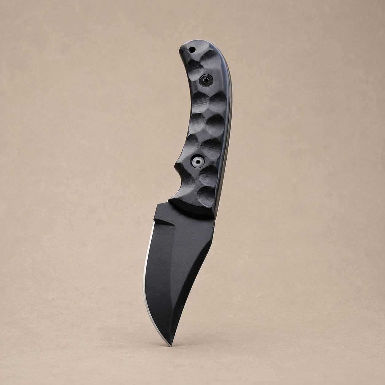Handmade 1095 High Carbon Steel Fixed Blade Knife with Black Micarta Handle