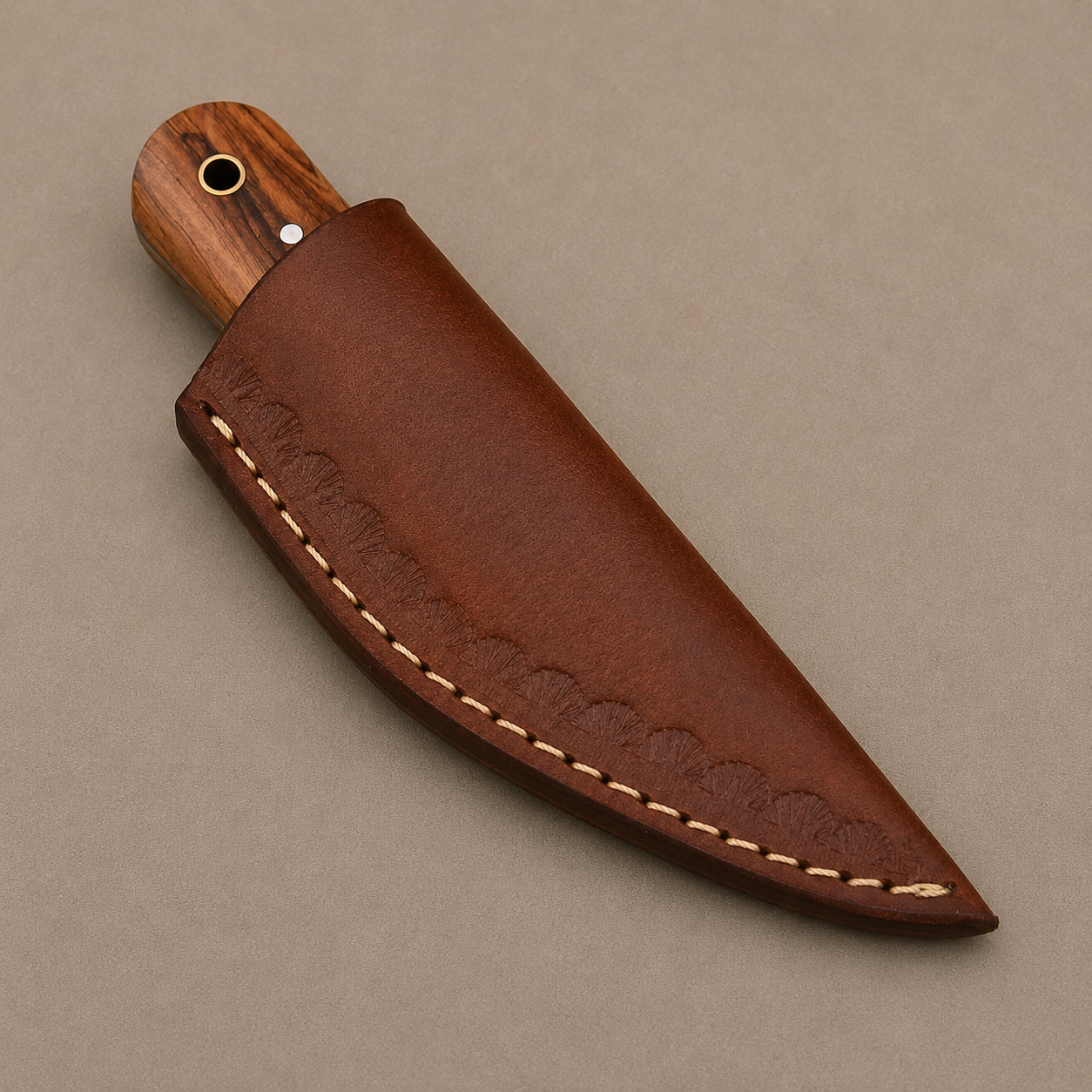 Handmade D2 Steel Kiri dashi Knife with Wood Handle