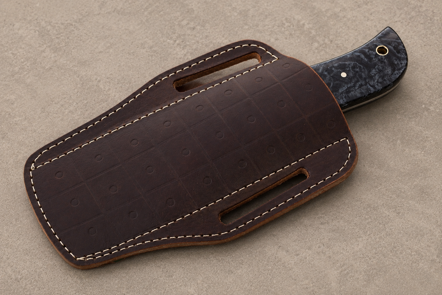 Hand Forged Horse File Steel Fixed Blade Utility Knife – Rustic Handmade EDC with Cross Leather Sheath