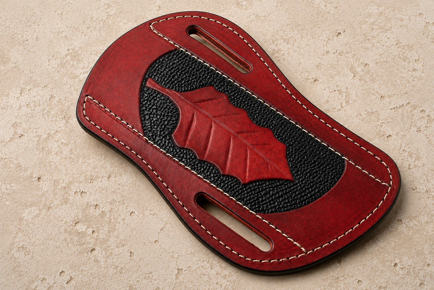 Saddleback Leather Pancake Sheath – Hand Engraved Belt Carry Sheath