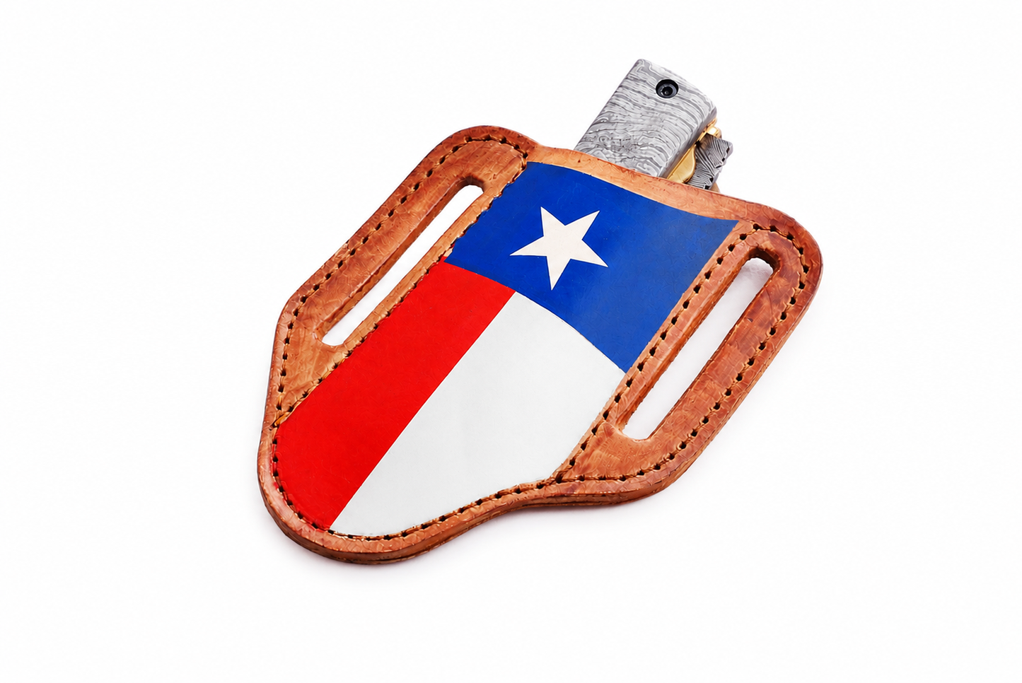 Handmade Genuine Leather Knife Sheath – Hand Painted Universal Pocket Knife Cover | EDC Carry Case
