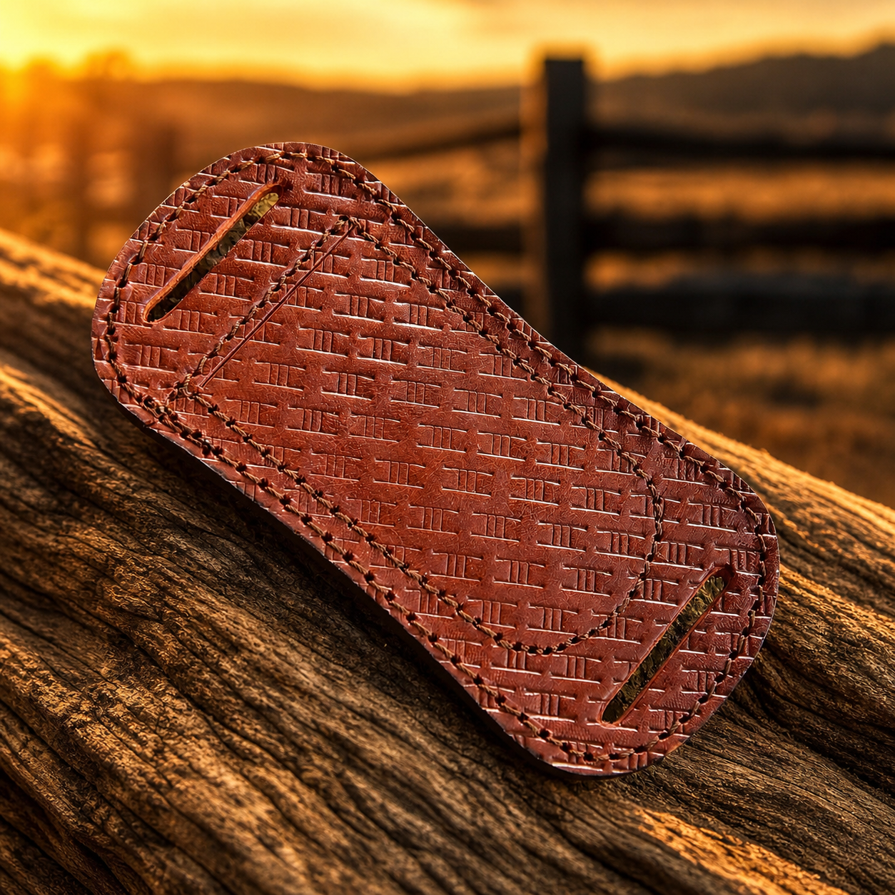 Handmade Leather Knife Sheath – Hand Engraved Folding Pocket Knife 5 Inch Universal Cover