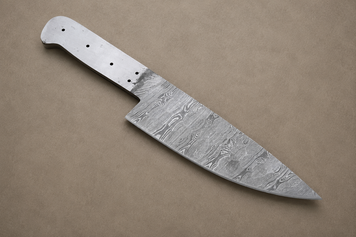 Hand Forged Damascus Steel Utility Chef Knife Blank Blade (12")