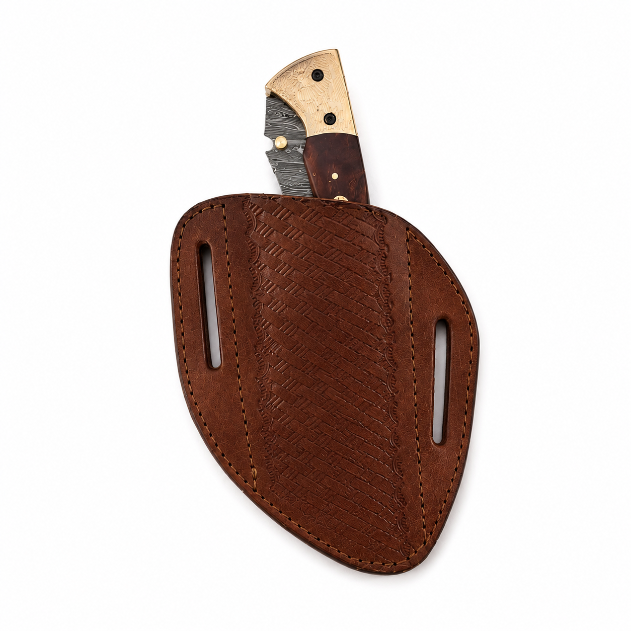 Handmade Genuine Leather Utility Knife Sheath – Universal EDC Cover for Folding & Fixed Blade Tools