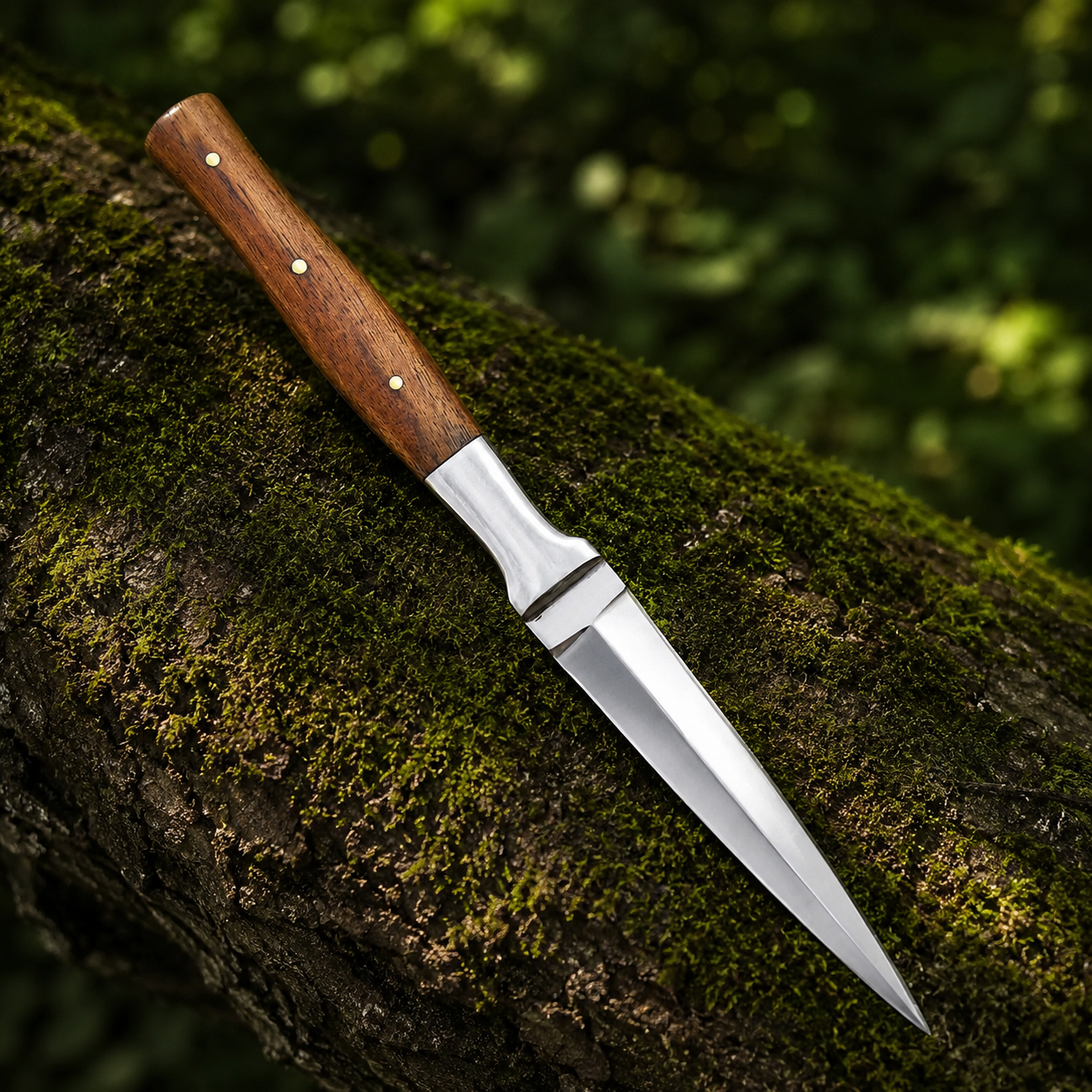 Handmade D2 Steel Full Tang Fixed Blade Utility Knife – Premium Tool with Leather Sheath