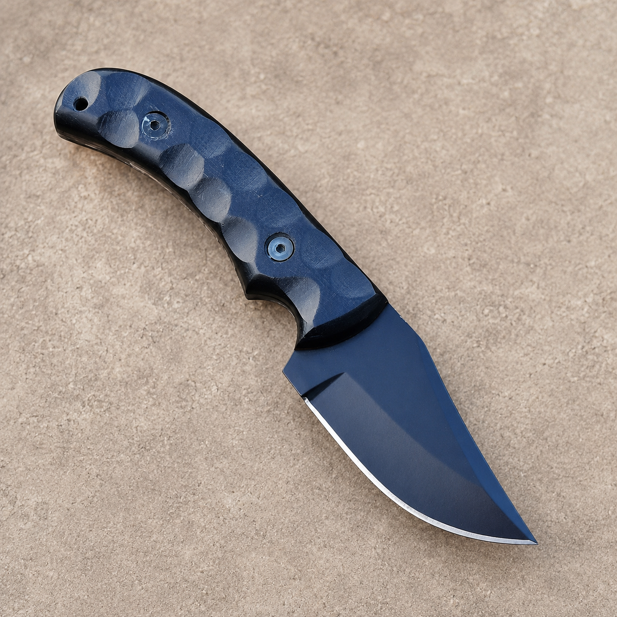 Handmade 1095 High Carbon Steel Fixed Blade Knife with Black Micarta Handle