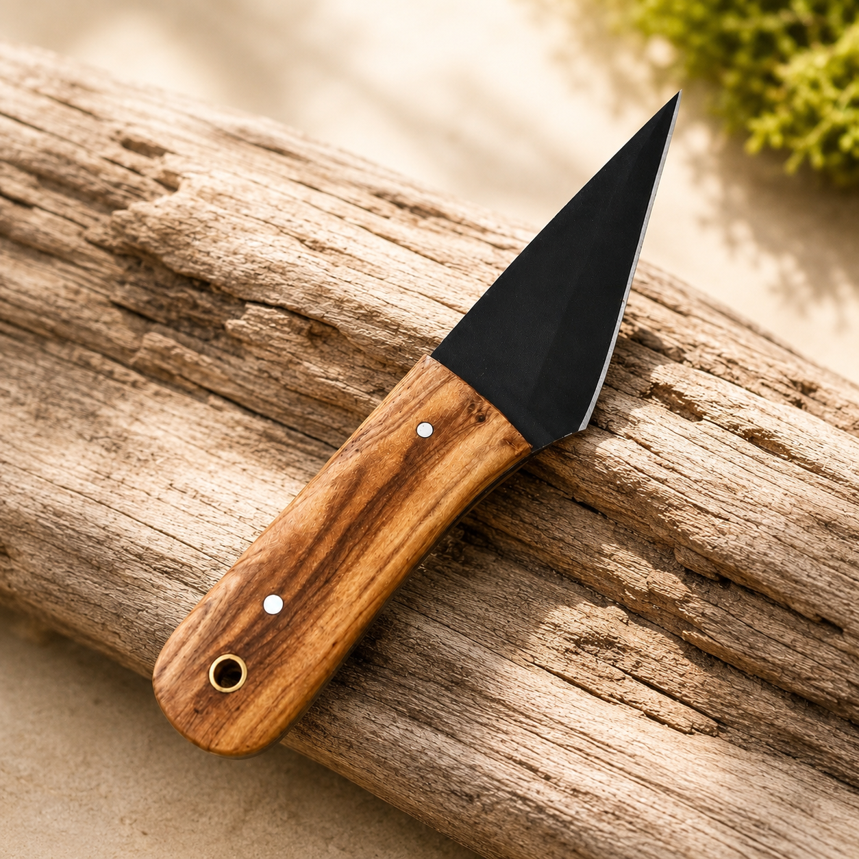 Handmade D2 Steel Kiridashi Utility Tool with Wood Handle – Compact Precision Tool with Sheath