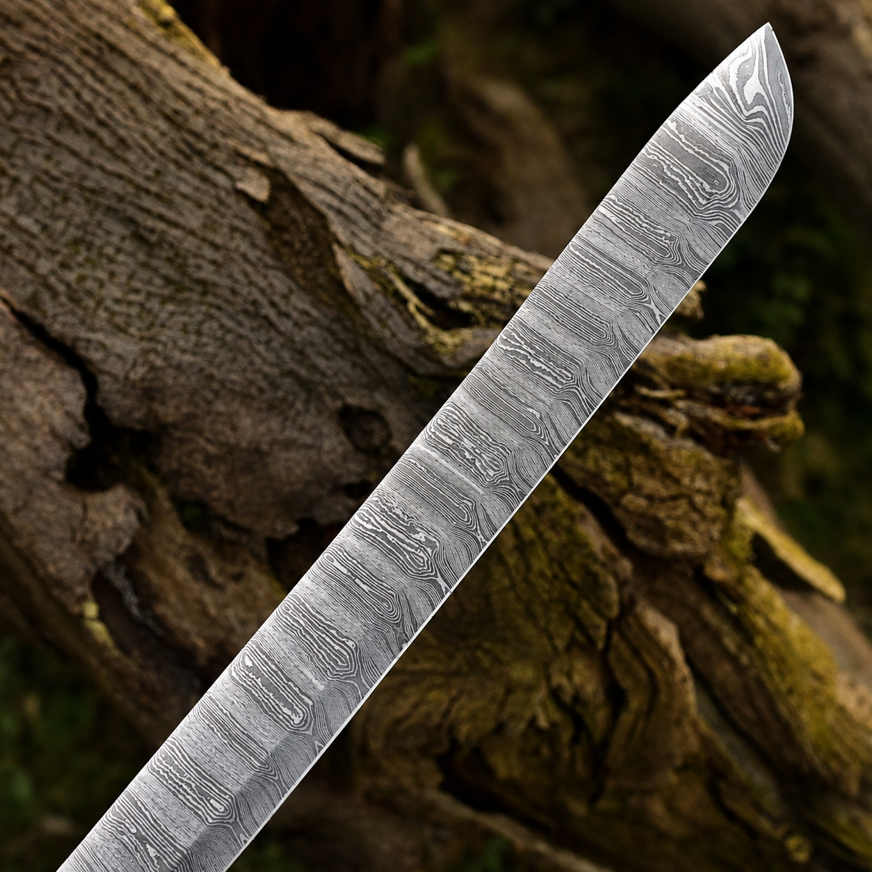 Master Forge Damascus Blade Blank – 512 Layer Hand Forged Steel Butcher & Brisket Chef Knife Blank