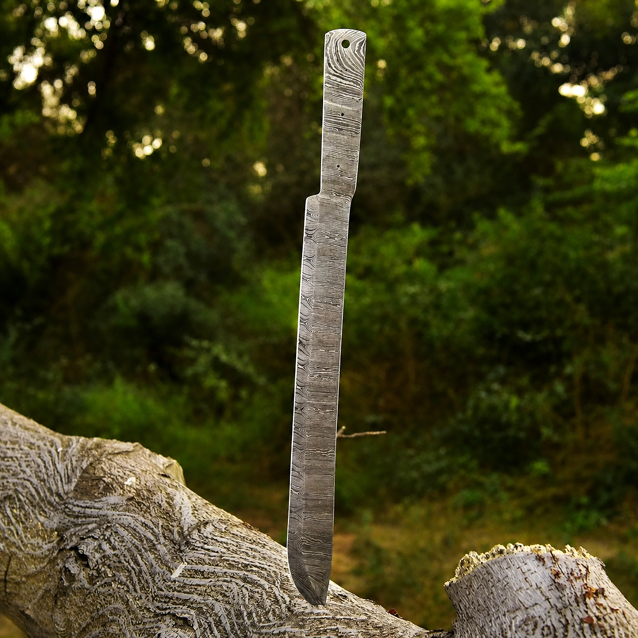 Master Forge Damascus Blade Blank – 512 Layer Hand Forged Steel Butcher & Brisket Chef Knife Blank