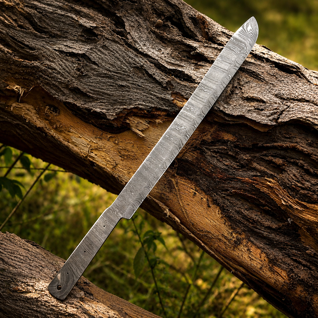 Master Forge Damascus Blade Blank – 512 Layer Hand Forged Steel Butcher & Brisket Chef Knife Blank