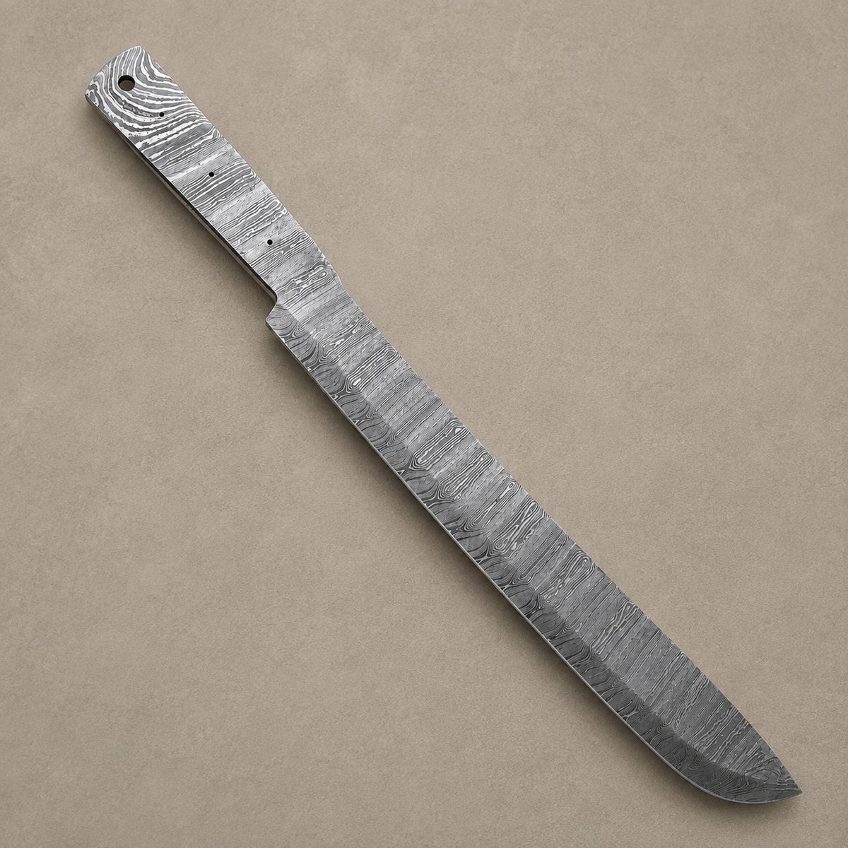 Master Forge Damascus Blade Blank – 512 Layer Hand Forged Steel Butcher & Brisket Chef Knife Blank