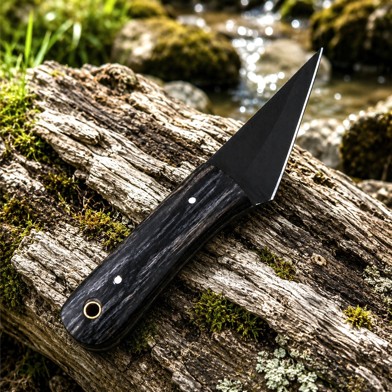 Handmade D2 Steel Kiridashi Utility Tool with Wood Handle – Compact Precision Tool with Sheath