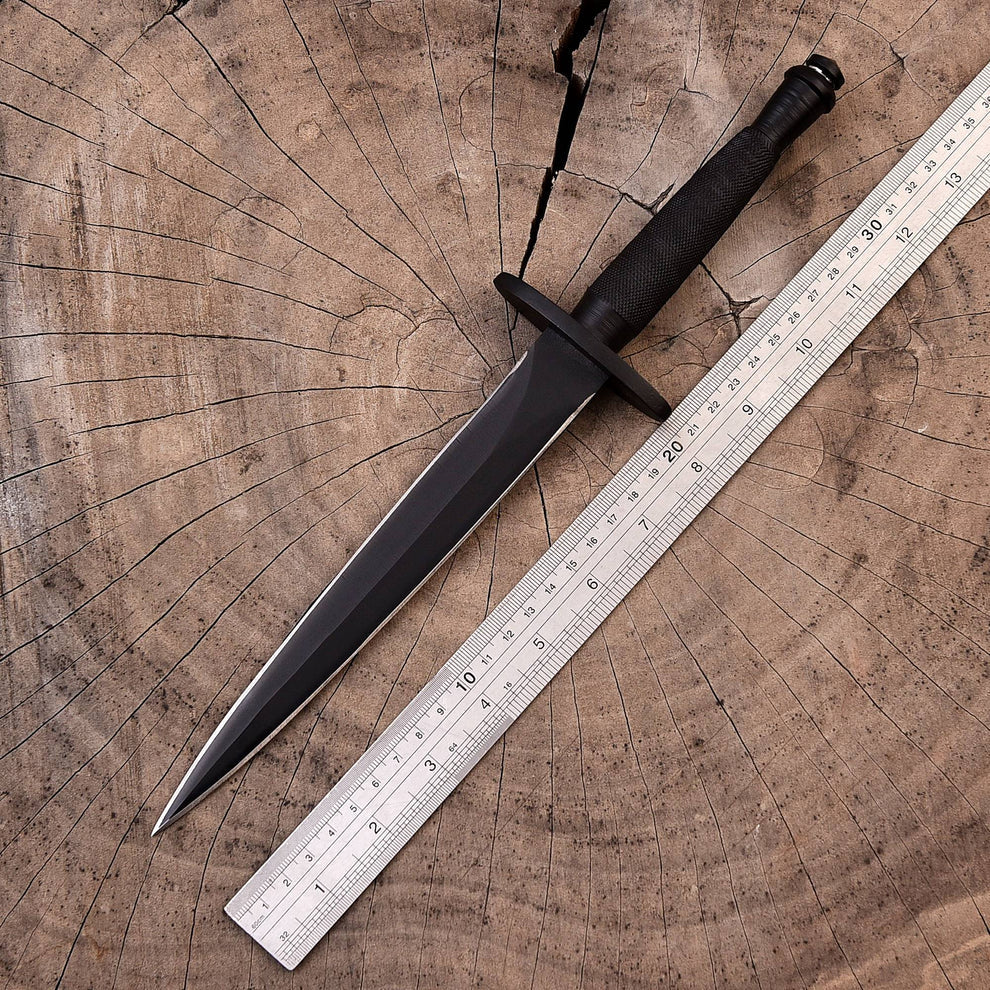 V-42 ww2 stiletto us army dagger knife spike fixed blade dual edge full tang