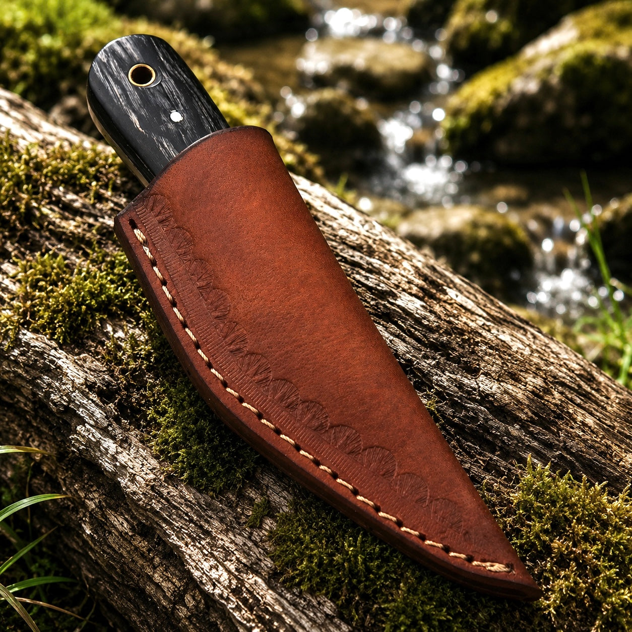 Handmade D2 Steel Kiridashi Utility Tool with Wood Handle – Compact Precision Tool with Sheath