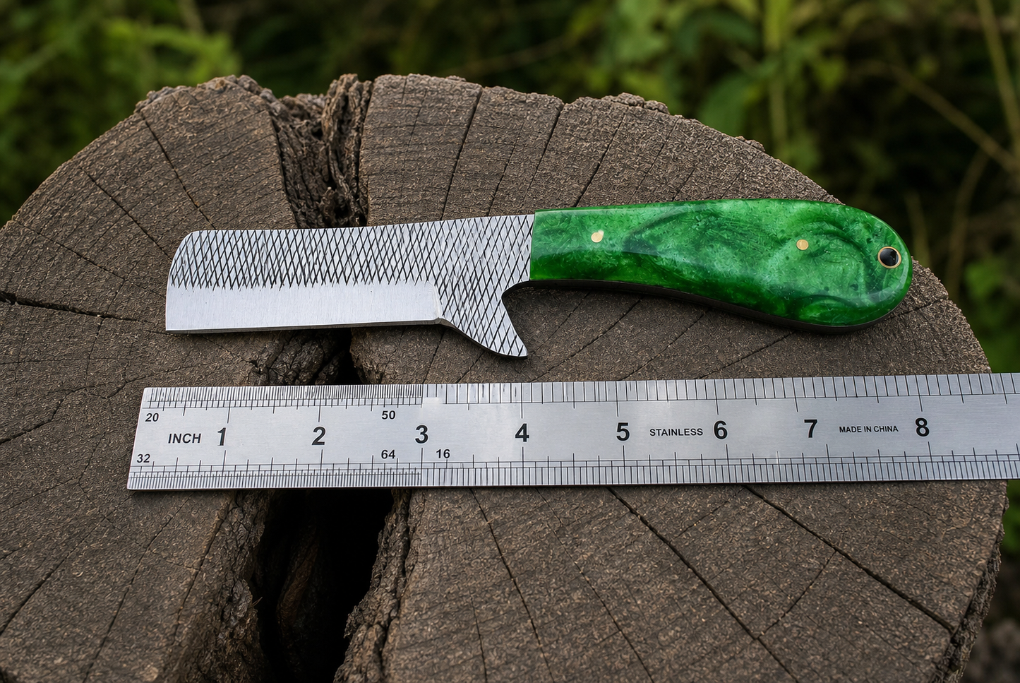 Handmade Forged Fixed Blade Knife | File Steel Blade | Genuine Leather Sheath | Outdoor Camping Utility Knife
