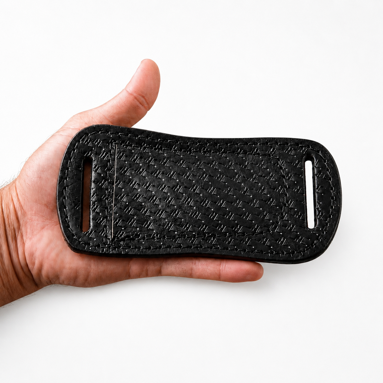 Handmade Leather Horizontal Knife Sheath – Hand Engraved Folding Pocket Knife Holder 5 Inch Universal Cover