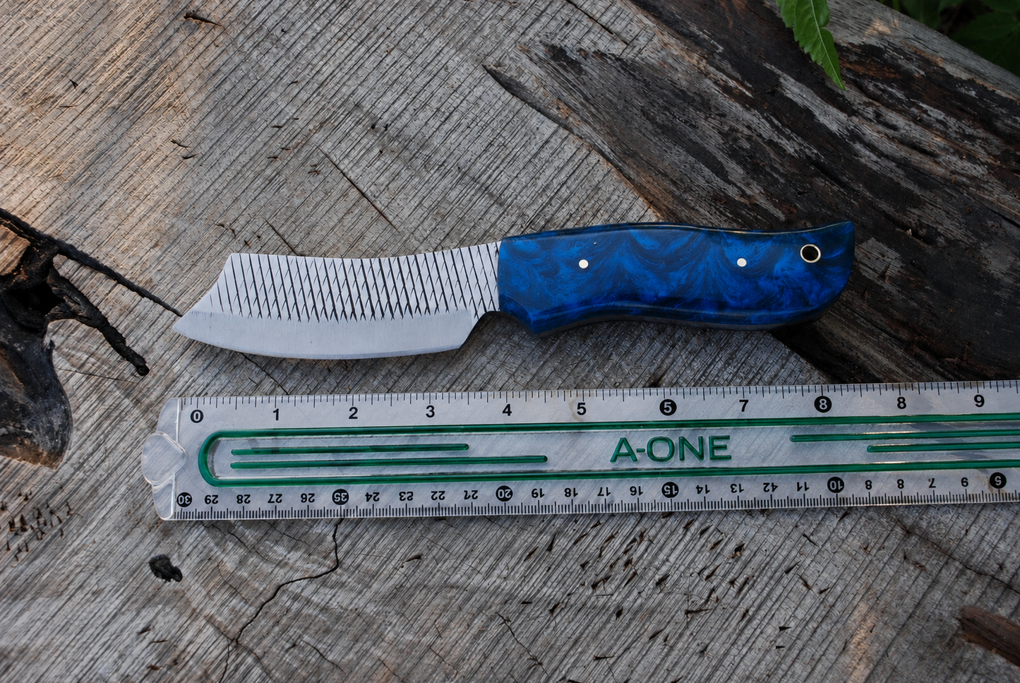Premium Handmade File Steel Fixed Blade Knife – Genuine Leather Cross Sheath Included