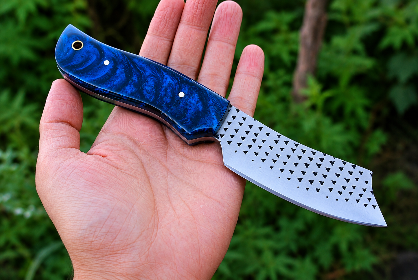 Premium Handmade File Steel Fixed Blade Knife – Genuine Leather Cross Sheath Included