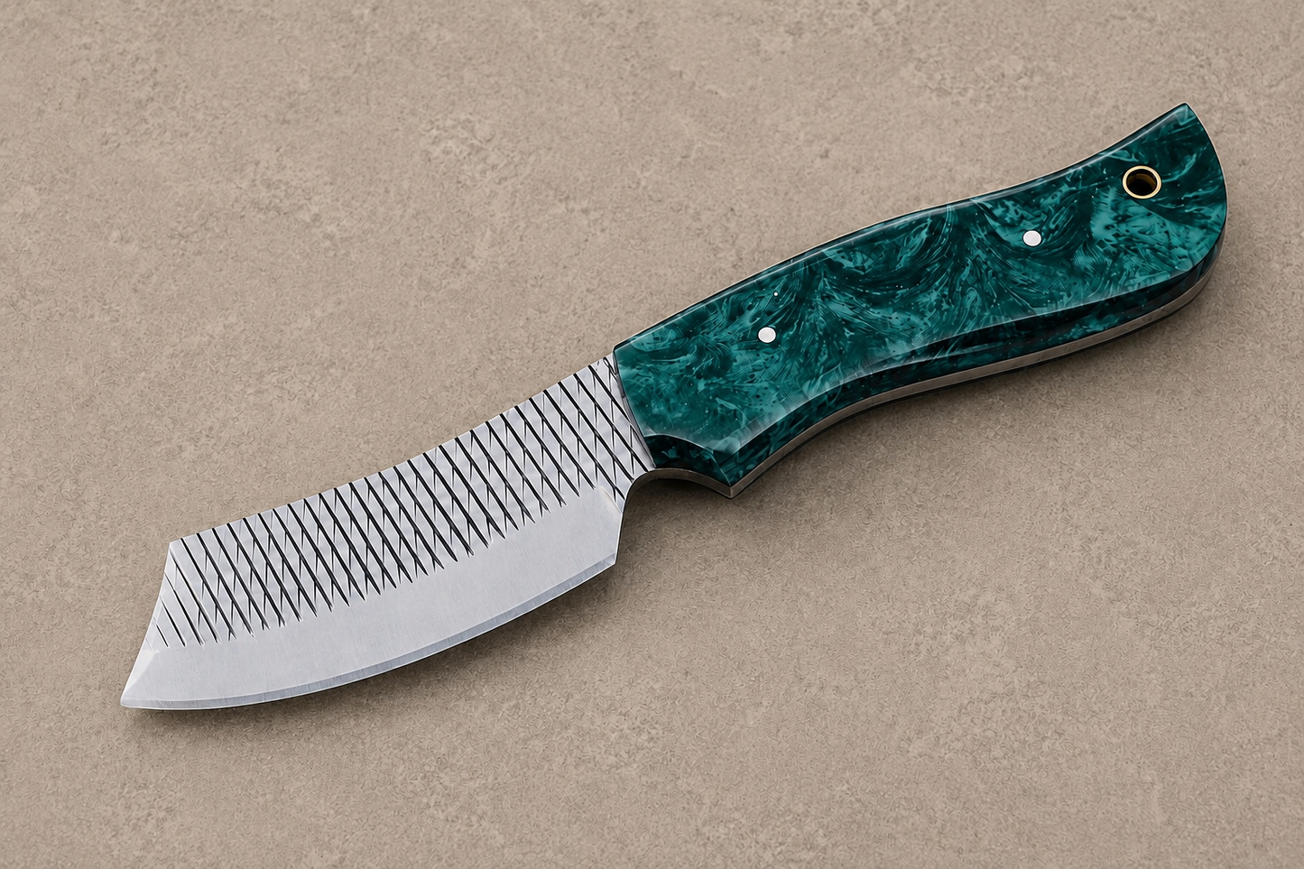 Premium Handmade File Steel Fixed Blade Knife – Genuine Leather Cross Sheath Included