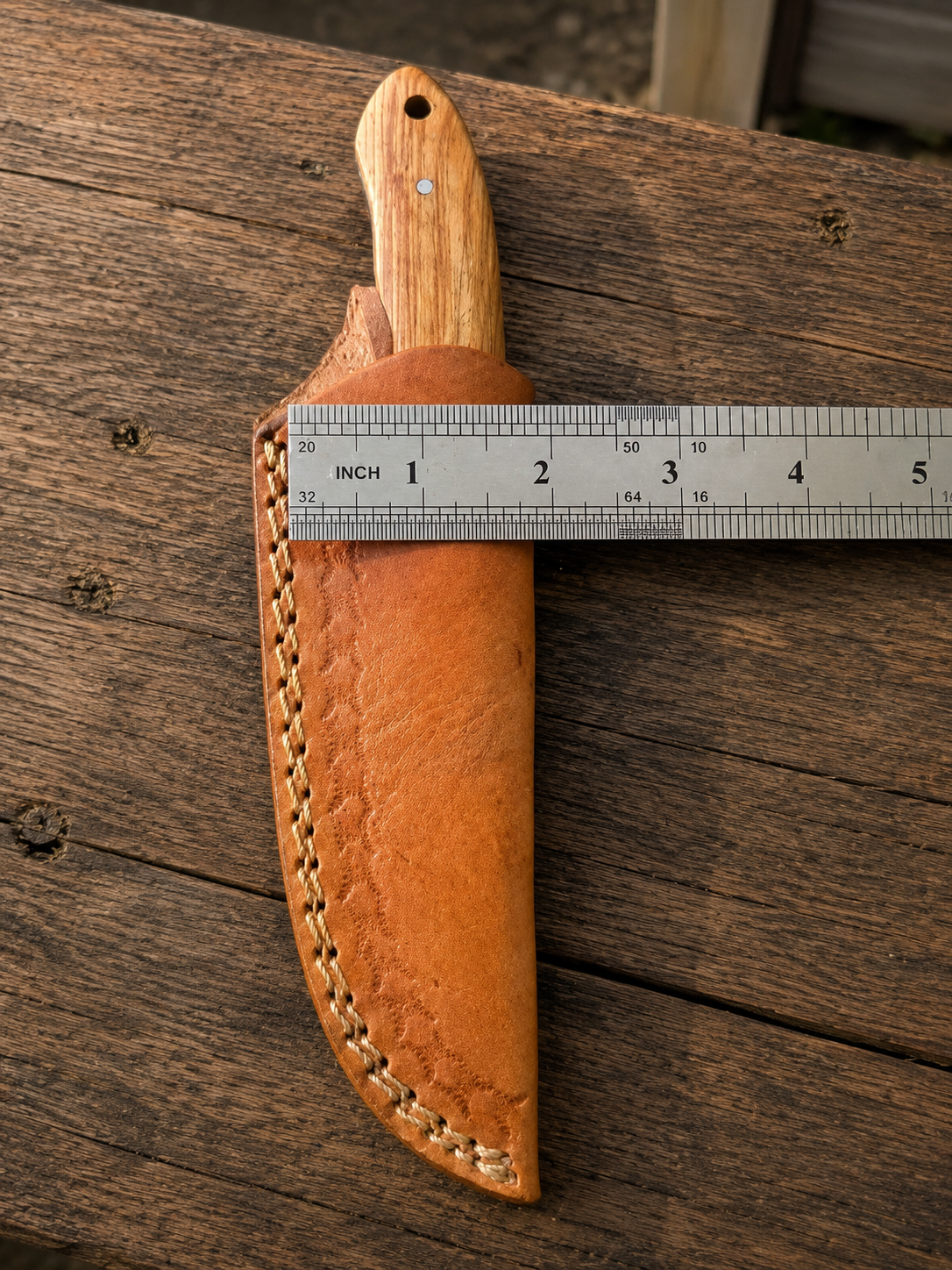Handmade Genuine Cow Leather Fixed Blade Knife Sheath – Vertical Carry Leather Case