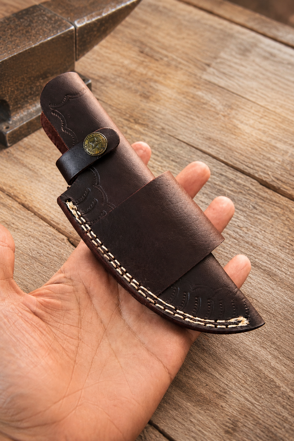 Custom Handmade Cow Leather Knife Sheath – 8 Inch Fixed Blade Knife Universal Cover