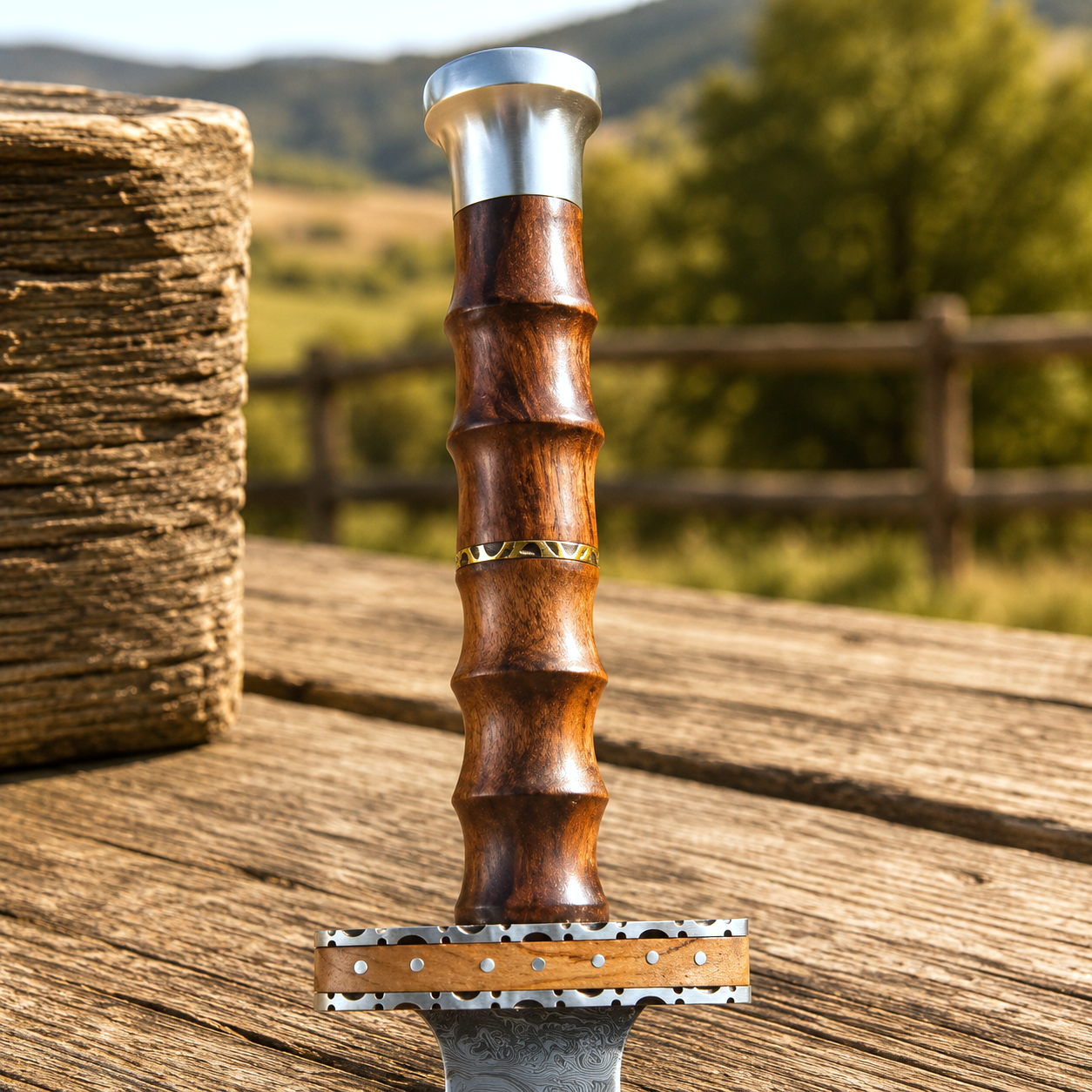Custom Hand Forged Damascus Steel Gladiator Gladius Style Collector Sword – 512 Layer Artisan Display Piece